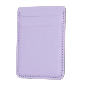 Tyylikäs Lila korttitasku puhelimeen, jossa on kaksi korttipaikkaa ja kaunis violetti väri.