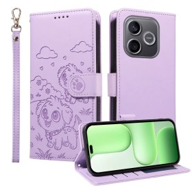 Honor 600 Lite lila koira suojakotelo on söpö ja käytännöllinen, suojaa puhelintasi tyylillä.