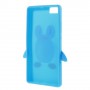 Huawei P8 Lite sininen pingviini silikonikuori.