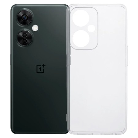 OnePlus Nord CE 3 Lite 5G läpinäkyvä suojakuori suojaa puhelinta tyylikkäästi ja kevyesti.