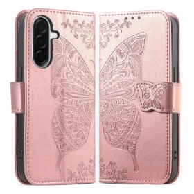 Samsung Galaxy A37 ruusukulta perhonen suojakotelo