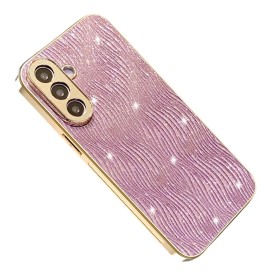 Samsung Galaxy A37 5G ruusukulta aaltokuvio suojakuori, jossa on kiiltävä pinta ja elegantti muotoilu.