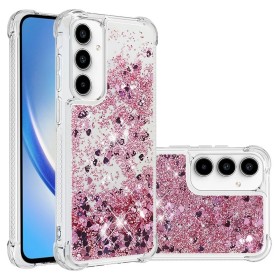 Samsung Galaxy A37 5G pinkki glitter hile suojakuori suojaa puhelintasi tyylikkäällä ja kimaltavalla designilla.