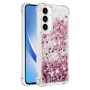 Samsung Galaxy A37 5G pinkki glitter hile suojakuori suojaa puhelinta tyylikkäällä ja kimaltavalla designilla.