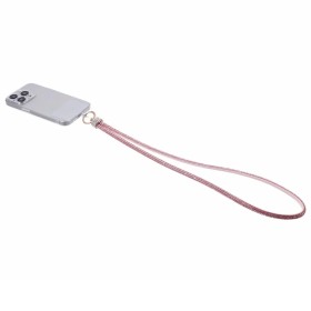 Ruusukulta puhelin kaulanauha strassikoristeilla yhdistää tyylin ja käytännöllisyyden, pitäen puhelimesi aina käden ulottuvilla.