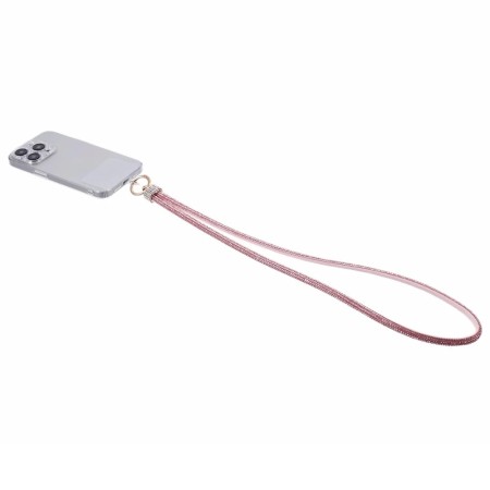 Ruusukulta puhelin kaulanauha strassikoristeilla yhdistää tyylin ja käytännöllisyyden, pitäen puhelimesi aina käden ulottuvilla.