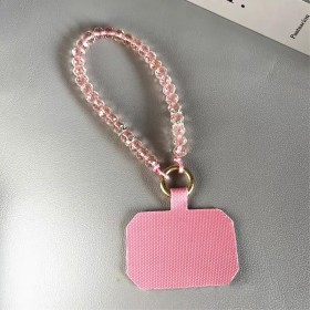 Tyylikäs ja värikäs Puhelin rannelenkki helmillä – pinkki, joka tuo lisäilmettä puhelimeesi.