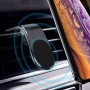 Magneettinen musta autoteline puhelimelle pitää puhelimen tukevasti paikallaan autossa.