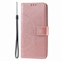 Google Pixel 10a ruusukulta mandala suojakotelo, jossa kaunis kohokuviointi ja kätevä nauha.