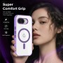 Google Pixel 10a violetti MagSafe suojakuori tarjoaa erinomaisen otteen ja suojan älypuhelimelle.