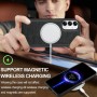 Samsung Galaxy A14 musta MagSafe-yhteensopiva suojakuori, joka tukee magneettista langatonta latausta.