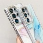 Samsung Galaxy A56 5G ruusukulta marmori suojakuori, jossa kauniit vaaleat värit ja marmorikuviointi.
