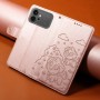 Honor 600 ruusukulta koira suojakotelo, jossa suloisia koirakuvia ja kaunis, kiiltävä pinta.