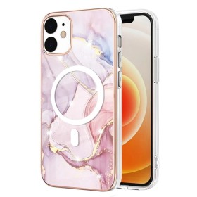 iPhone 12/12 Pro ruusukulta marmori magsafe suojakuori suojaa puhelinta tyylikkäällä ja modernilla designilla.