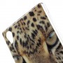 Sony Xperia M4 Aqua leopardi silikonisuojus.