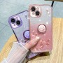 iPhone 13 Mini ruusukulta glitter kukka sormuspidike suojakuori on kaunis ja kimalteleva suojakuori, joka suojaa puhelintasi.