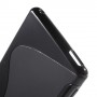 Sony Xperia M4 Aqua musta silikonisuojus.
