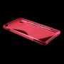 Sony Xperia M4 Aqua roosan punainen silikonisuojus.