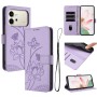 Honor 600 violetti suojakotelo lootuskukkakuviolla