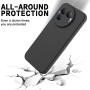 Realme GT 8 Pro suojakuori tarjoaa mattapintaisen mustan pinnan ja kätevän rannenauhan helppoon kantamiseen.