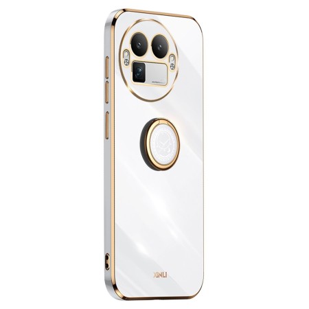 Realme GT 8 Pro valkoinen sormuspidike suojakuori.