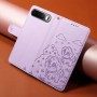 Realme 16 5G suojakotelon violetti koirakuvio tuo puhelimelle persoonallisen ilmeen.