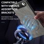 Magneettirengas mahdollistaa Realme 16 5G mustan nappapintaisen suojakuoren kiinnityksen MagSafe telineisiin.