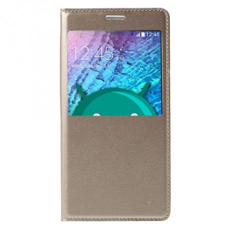 Galaxy J5 samppanjan kultainen ikkunakuori