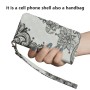 Rannelenkki helpottaa iPhone 11 Pro lompakkokotelon kantamista mukana.