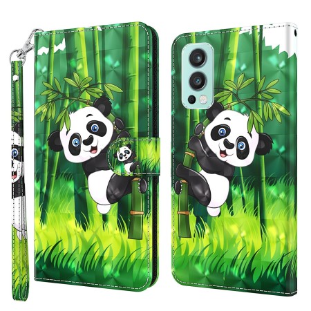 OnePlus Nord 2 suojakotelon panda kuosi tuo puhelimeen leikkisän ilmeen.