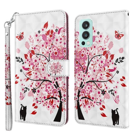 OnePlus Nord 2 suojakotelossa on magneettinen läppä ja rannehihna kuljettamista varten.