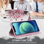 OnePlus Nord 2 suojakotelo taittuu vaakasuuntaiseksi jalustaksi katselua varten.
