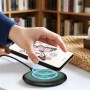 Honor 600 Smart suojakotelo tukee langatonta latausta perhoskuviosta huolimatta.