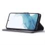 Samsung Galaxy A34 5G suojakotelo taittuu vaakasuoraksi jalustaksi videoiden katselua varten.