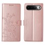 Realme 16 5G ruusukulta perhoskuvioinen lompakkokotelo.