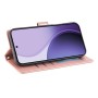 Realme 16 5G ruusukulta perhoskuvioinen lompakkokotelo.