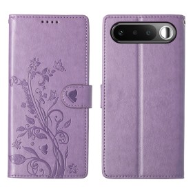 Realme 16 5G lompakkokotelon perhoskuvio tuo pintaan koristeellisen ilmeen.
