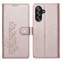 Kissakuviointi ja magneettisuljenta viimeistelevät Samsung Galaxy A16, A17, A18 ja A26 suojakotelon.