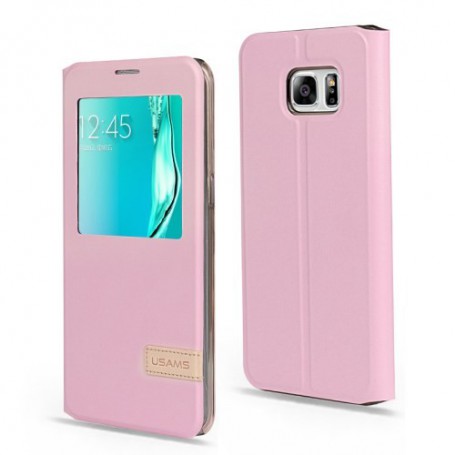 Galaxy S6 edge plus pinkki ikkunakuori