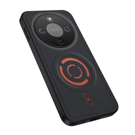 Honor Magic8 Lite 5G magneettikuoren kangasmainen pinta tuntuu miellyttävältä kädessä.