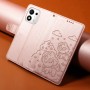 Ruusukullanvärinen Honor 600 Smart 5G suojakotelo hurmaa koirakuvioinnillaan.