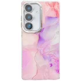 Samsung Galaxy S25 Plus suojakuoren marmorikuosi tuo puhelimeen näyttävän ilmeen.