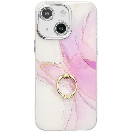 iPhone 14 marmori suojakuoren sormuspidike helpottaa puhelimen tukevampaa otetta.