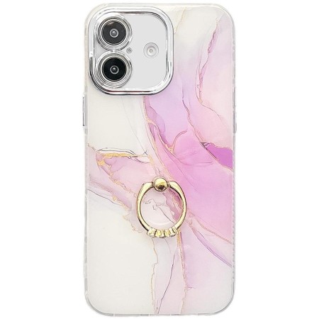 iPhone 16 suojakuoren sormuspidike helpottaa puhelimen pitämistä kädessä.