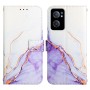 OnePlus Nord CE 2 5G suojakotelossa on valkoinen marmori kuosi.