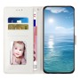 Samsung Galaxy A55 5G puhelinlompakossa on korttipaikat, setelitasku ja valokuvapaikka.