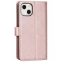 iPhone 13 / 14 lompakkokotelossa magneettisuljenta pitää kannen napakasti kiinni.