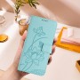 Lootuskukkakuvio tuo Motorola Moto G67 lompakkokoteloon raikkaan ja kevyen ilmeen.