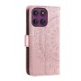 Ruusukultainen mandalakuvio viimeistelee Motorola Moto G87 lompakkokotelon tyylikkään ilmeen.