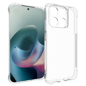 Motorola Moto G67:n läpinäkyvä suojakuori jättää puhelimen ilmeen näkyviin.